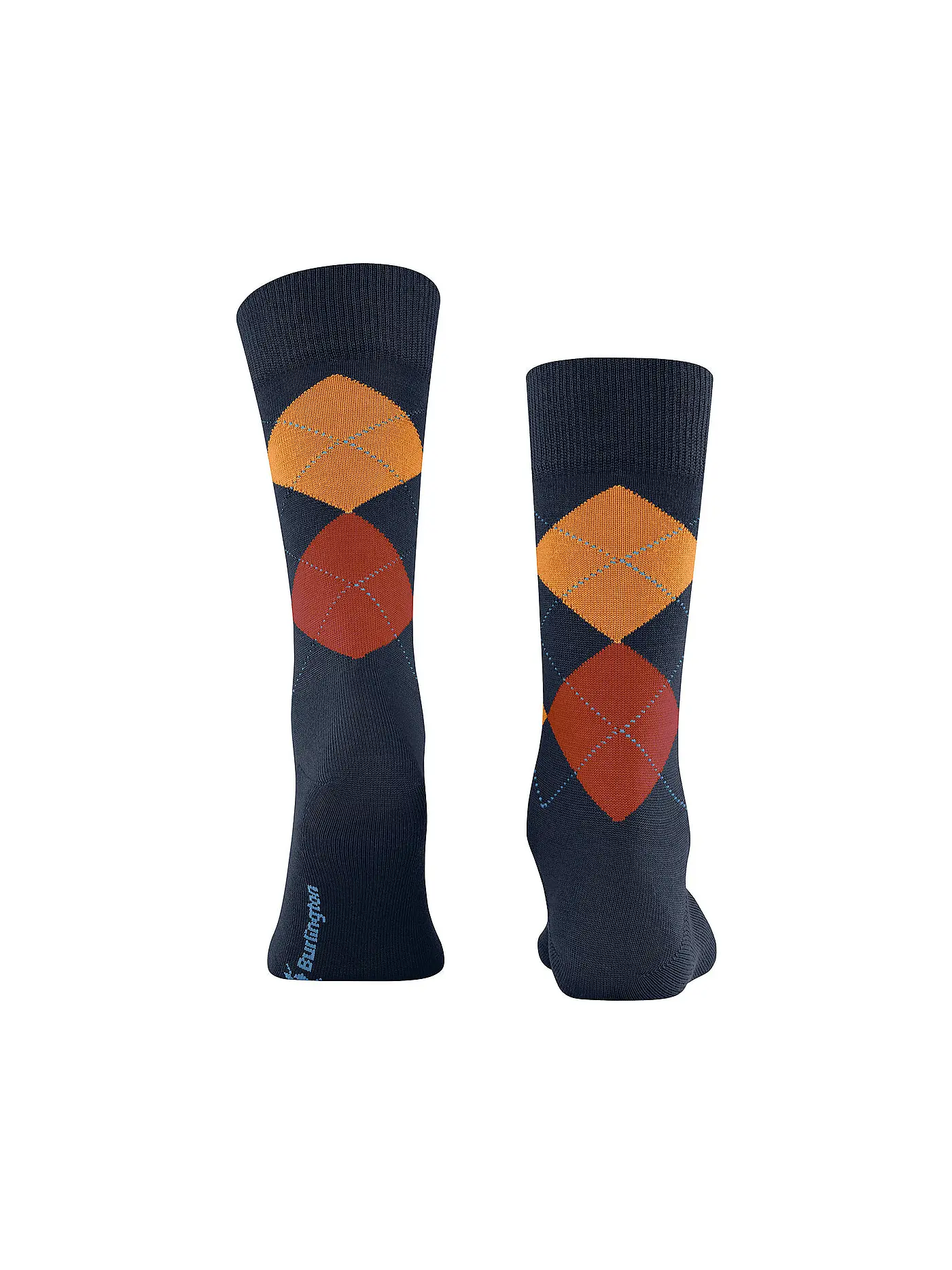 BURLINGTON | Herren Socken EDINBURGH 40-46 curry | dunkelblau